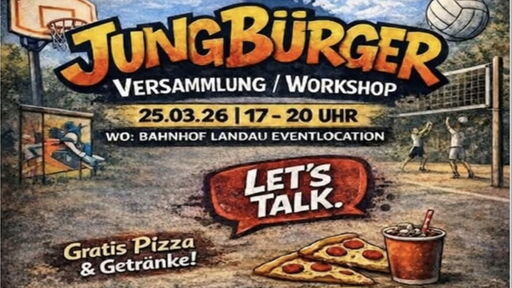 Flyer für Jungbürgerversammlung