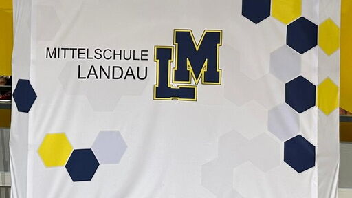 Mobile Ausstellungswand für die Aula